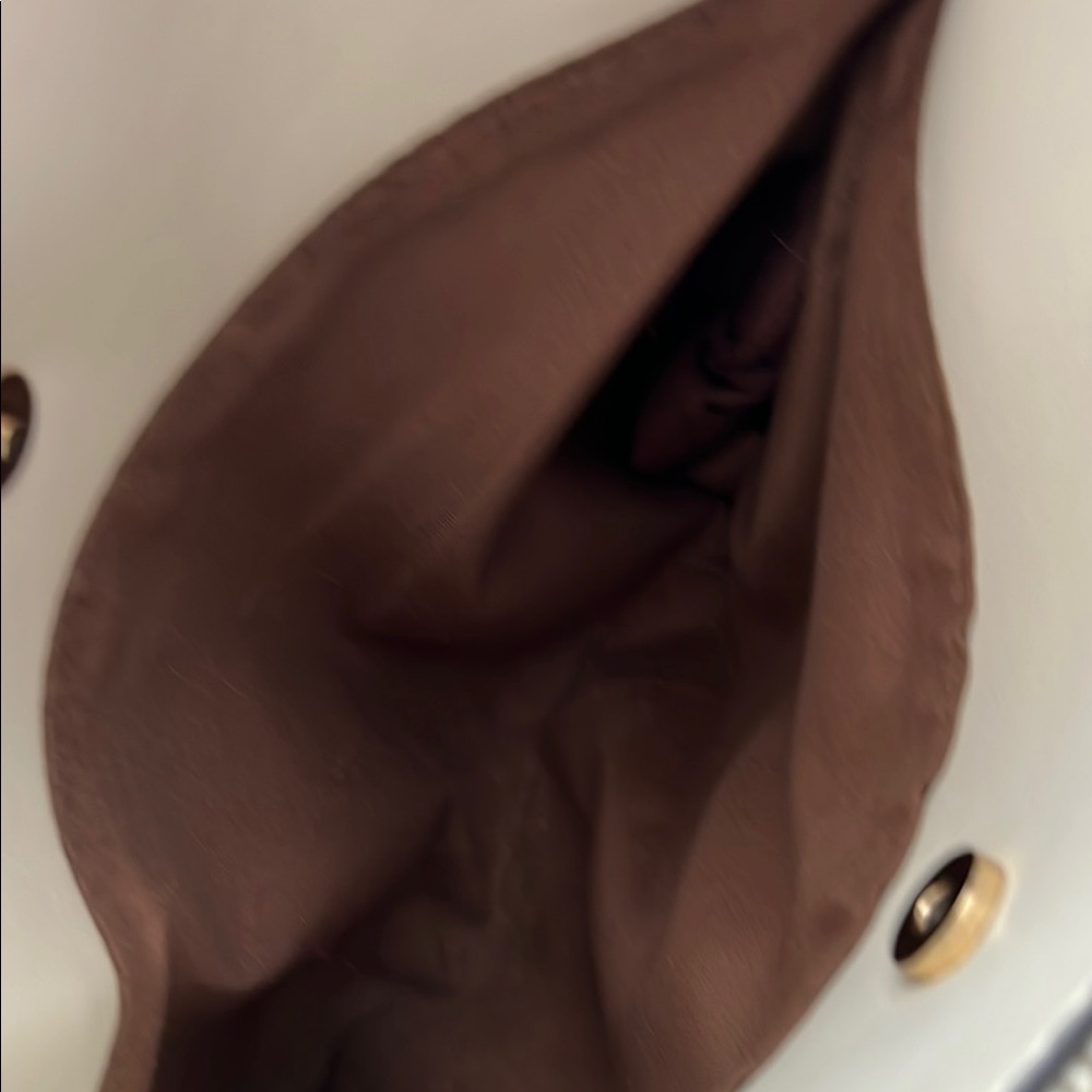 Adrienne Vittadini Brown and Gold Crossbody Bag with Structured Design-09 - Picture 7 of 13